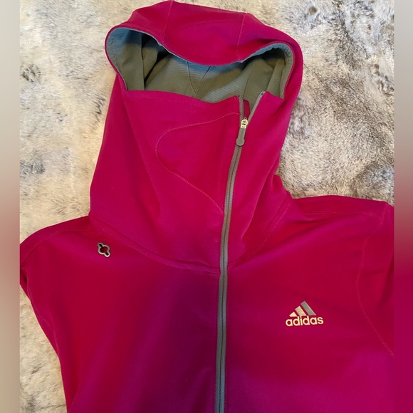 Adidas Running Hoodie, Women Size M. Fuchsia. - Picture 6 of 8